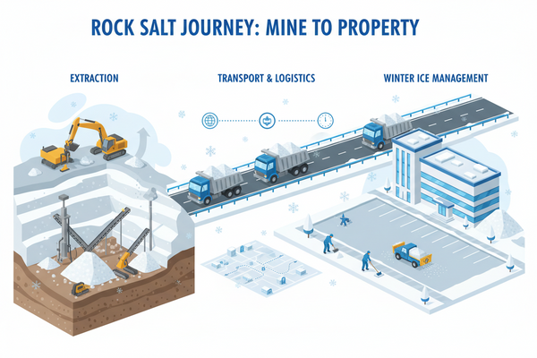 Rock Salt Transportation and Logistics: From Mine to Property