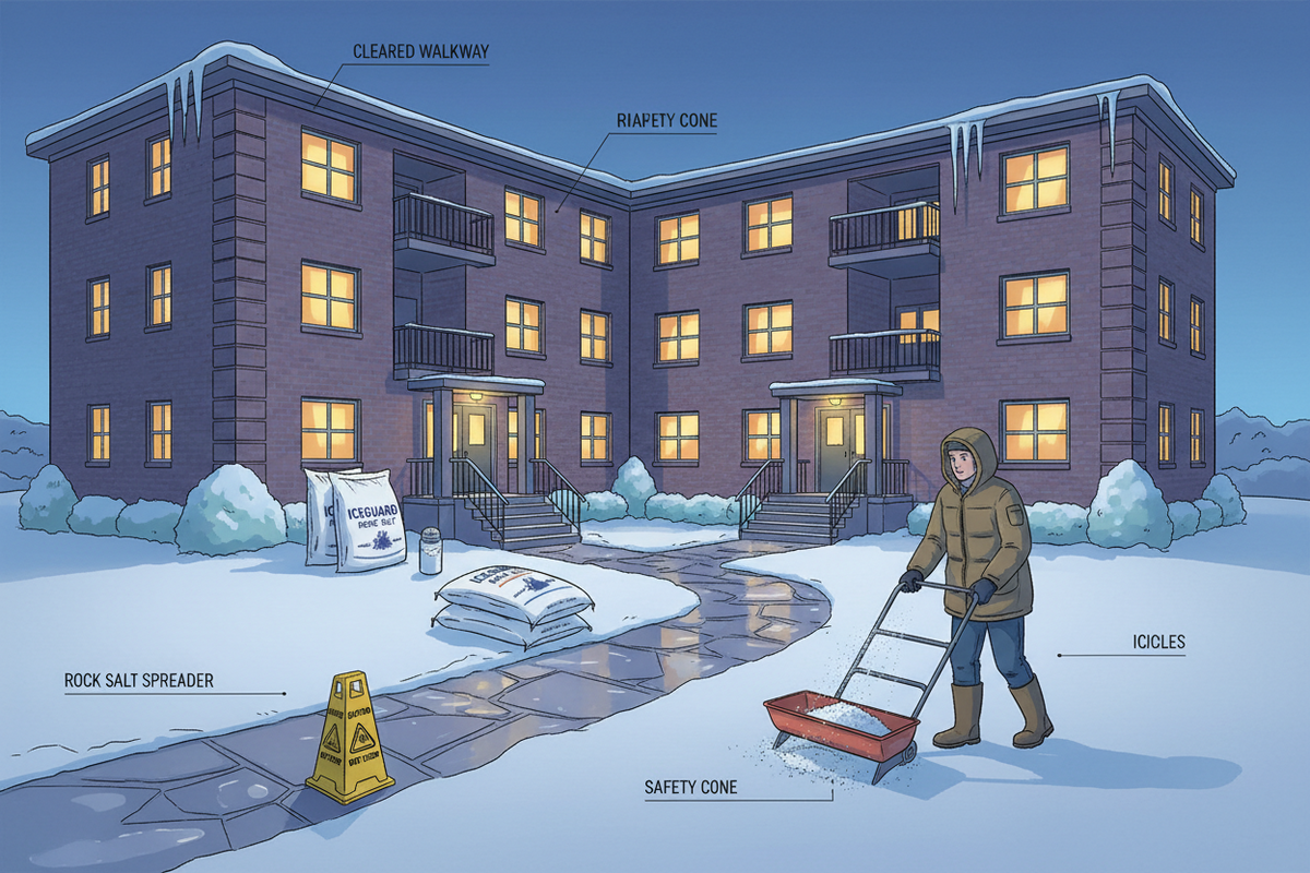 Winter Rental Properties: Landlord Responsibilities for Ice Management