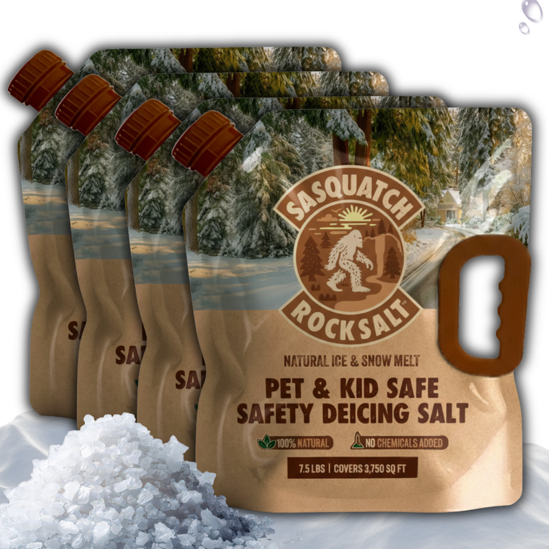 SASQUATCH ROCK SALT™ Natural Ice & Snow Melt - 15,000 SF