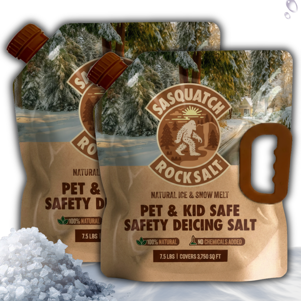 SASQUATCH ROCK SALT™ Natural Ice & Snow Melt - 7,500 SQ FT